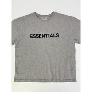 Fear of god Essentials grey tee - size large